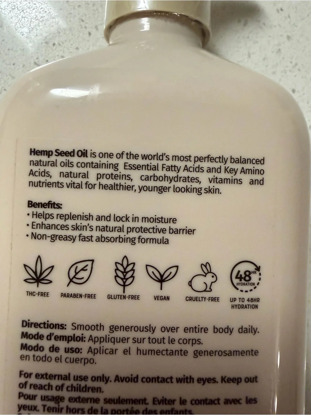 HEMPZ Koa & Sweet Almond Shea Butter Body Moisturizer 17 fl oz / 500 ml - Picture 5 of 6
